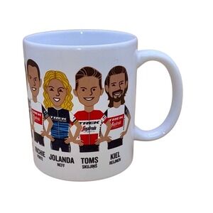 Trek Segafredo Zanetti Cycling White Ceramic Coffee Mug, EUC
